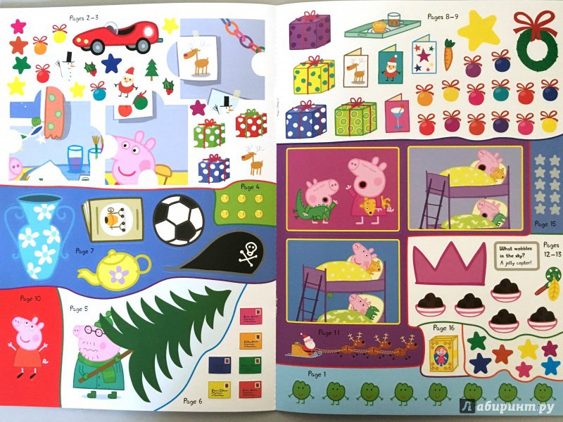 Иллюстрация 7 из 15 для Peppa Pig. Peppa's Christmas. Sticker Book | Лабиринт - книги. Источник: Красильникова  Мария