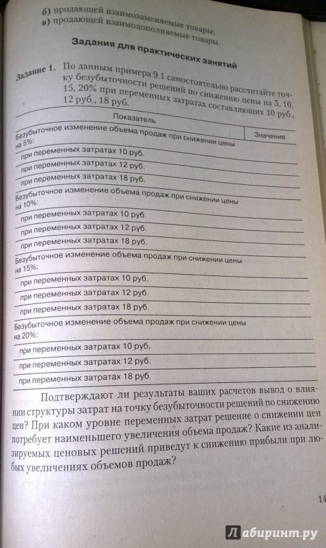 Иллюстрация 11 из 13 для Практикум по ценообразованию - Бутакова, Алгазина, Беляев, Порошина | Лабиринт - книги. Источник: very_nadegata