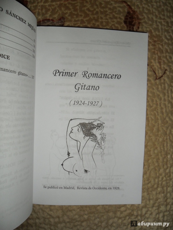 Иллюстрация 6 из 18 для Romancero Gitano - Federico Lorca | Лабиринт - книги. Источник: D