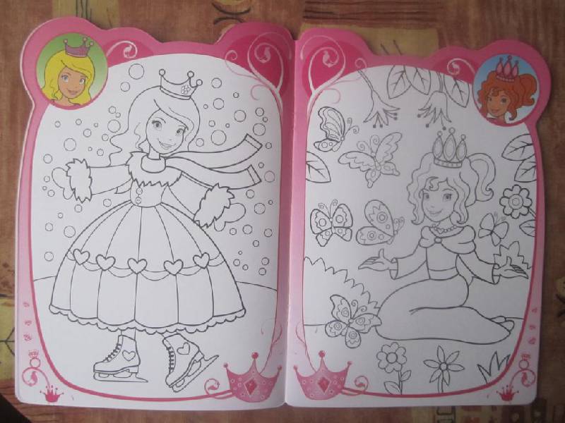 Иллюстрация 5 из 6 для Раскрась нас! Прекрасные принцессы | Лабиринт - книги. Источник: Побережская  Ольга