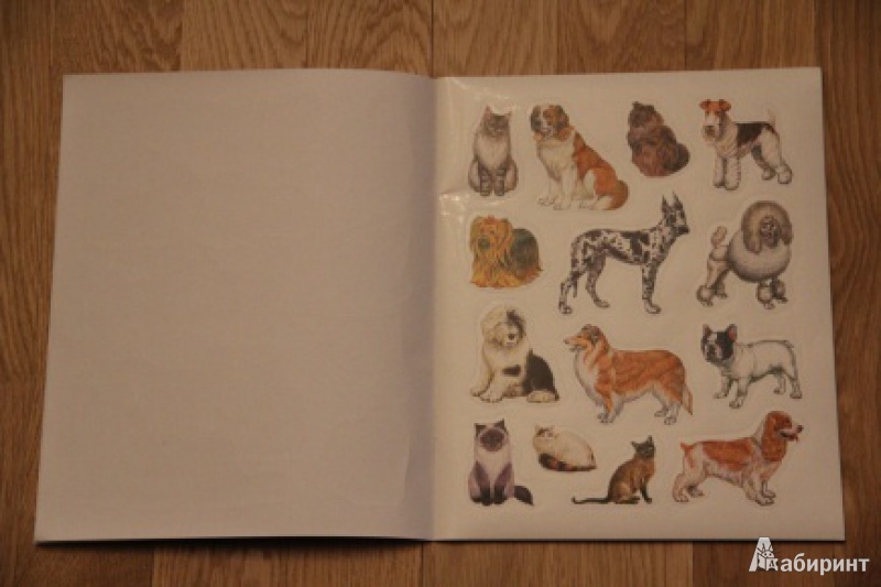 Иллюстрация 4 из 26 для Большая книга развивающих наклеек. Кошки и собаки | Лабиринт - книги. Источник: loko-moko