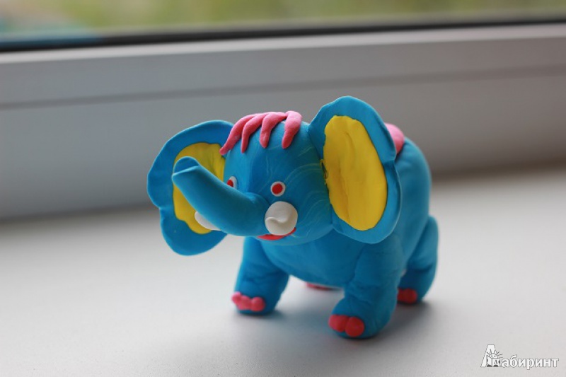 Иллюстрация 2 из 2 для Масса для лепки "Слон" со звуковым чипом, 5 цветов (27816) | Лабиринт - игрушки. Источник: *МАНя*