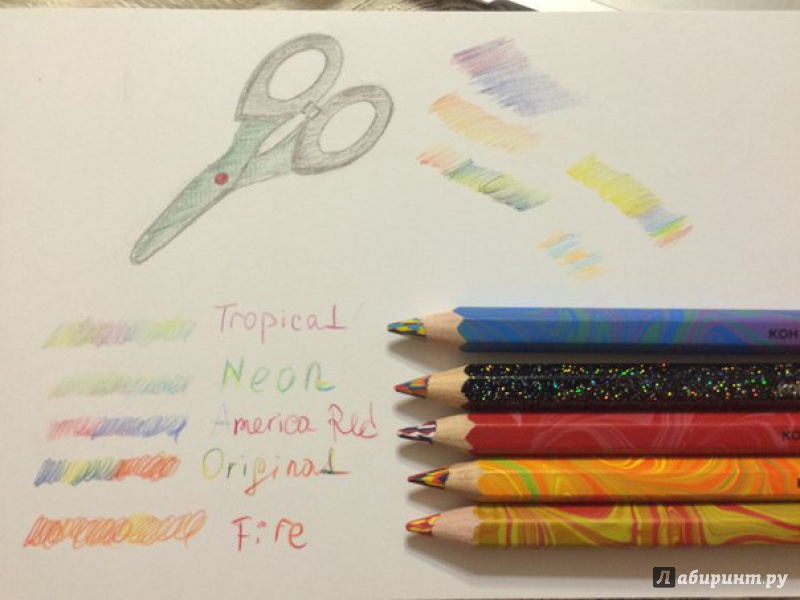 Иллюстрация 4 из 17 для Многоцветные карандаши Jumbo Magic, 5 цветов | Лабиринт - канцтовы. Источник: Сербегешева  Ольга