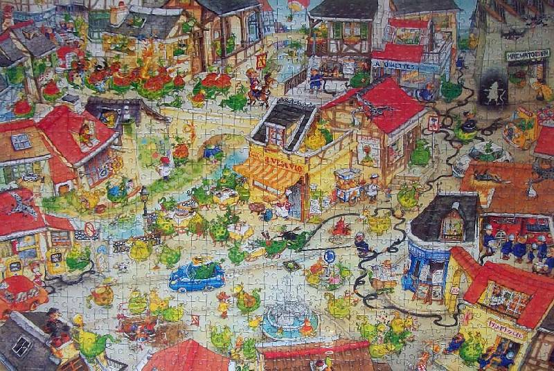 Иллюстрация 18 из 21 для Puzzle-1000 "Город драконов, Marino Degano" (29406) | Лабиринт - игрушки. Источник: Зудилян