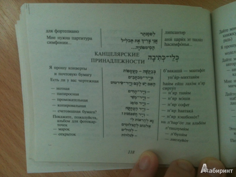 Иллюстрация 2 из 19 для Разговорник русский-иврит | Лабиринт - книги. Источник: Сысоева  Лидия