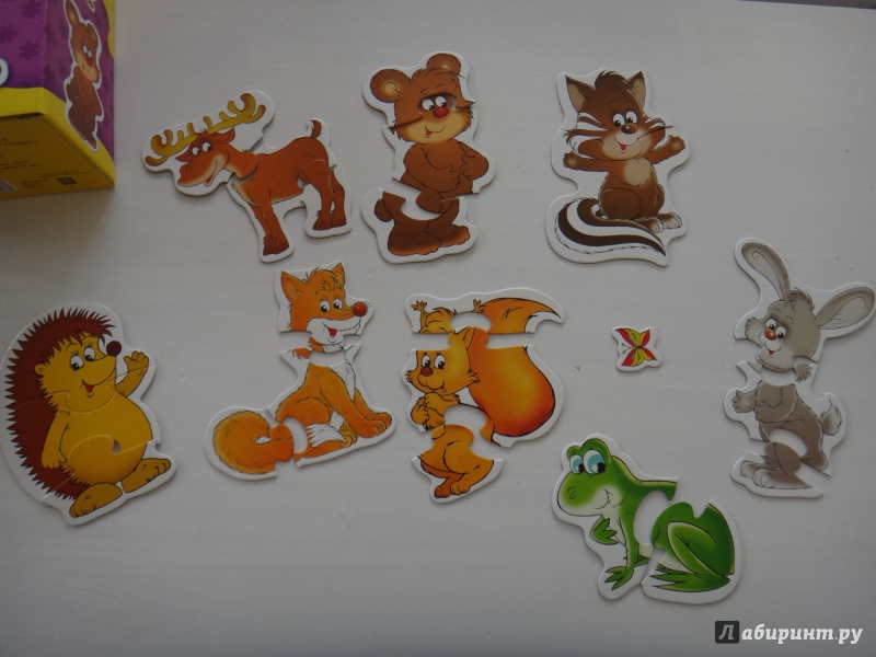 Иллюстрация 4 из 30 для Игра-пазл "Для самых маленьких. Лесные животные" (2133) | Лабиринт - игрушки. Источник: Шустерова  Марина