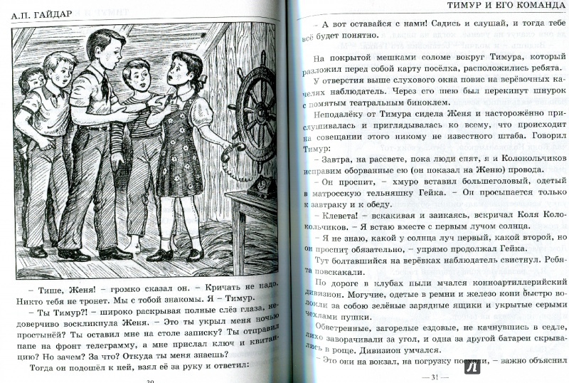 Иллюстрация 4 из 14 для Тимур и его команда - Аркадий Гайдар | Лабиринт - книги. Источник: Ларочка 55555