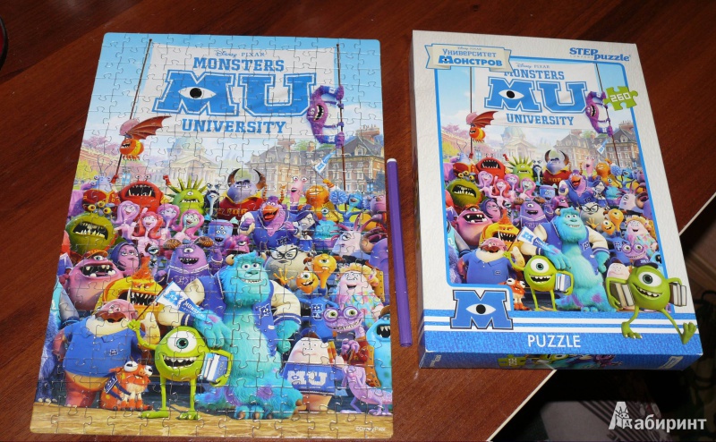 Иллюстрация 2 из 6 для Step Puzzle-260 "Pixar. Университет Монстров" (95024) | Лабиринт - игрушки. Источник: Полуночница
