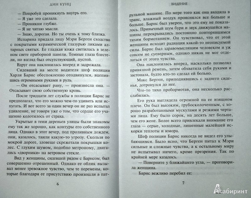 Иллюстрация 5 из 15 для Видение - Дин Кунц | Лабиринт - книги. Источник: Леонид Сергеев