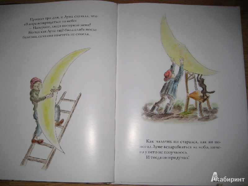 Иллюстрация 11 из 16 для Мальчик и луна - Леонид Тишков | Лабиринт - книги. Источник: Макарова  Елена