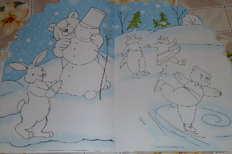 Иллюстрация 6 из 7 для Раскраска "Лесные зверята на новогодней елке". 3-6 лет | Лабиринт - книги. Источник: Терра