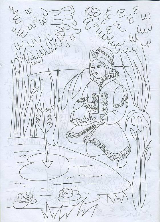 Иллюстрация 4 из 8 для Раскраска: Русские народные сказки (Р040101) | Лабиринт - книги. Источник: Machaon
