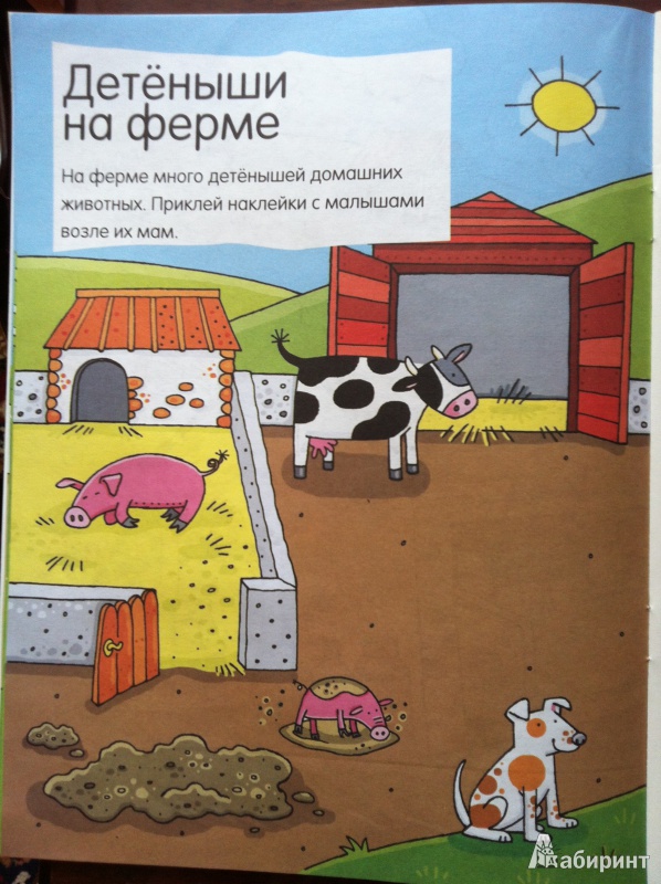 Иллюстрация 13 из 18 для На ферме (с наклейками) | Лабиринт - книги. Источник: Абра-кадабра