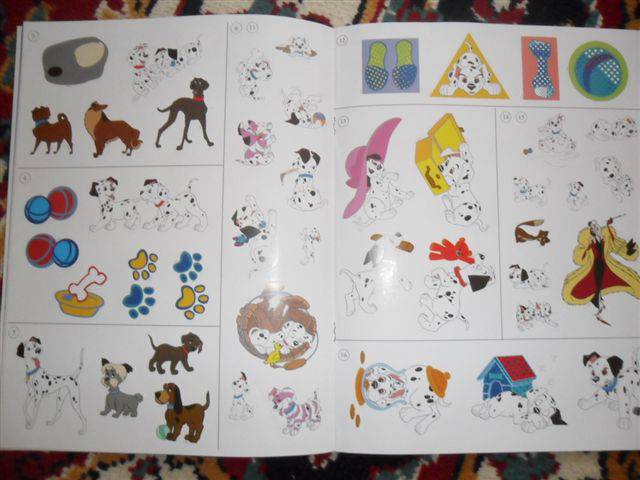 Иллюстрация 3 из 14 для Веселые щенки. 101 далматинец. Развивающий альбом с наклейками | Лабиринт - книги. Источник: ***Лора***