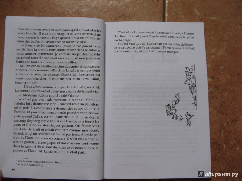Иллюстрация 20 из 35 для Les vacances du petit Nicolas. Книга для чтения на французском языке - Sempe-Goscinny | Лабиринт - книги. Источник: Ольга