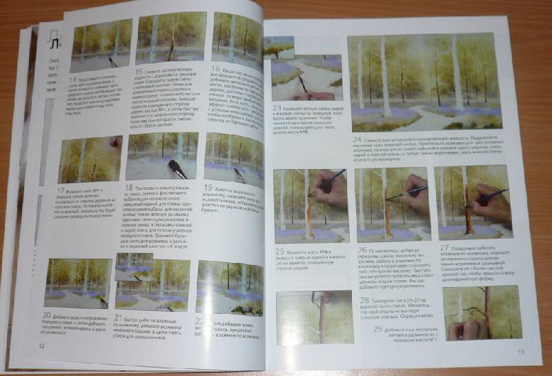 Иллюстрация 19 из 28 для Рисуем по схемам. Деревья и леса. Акварель - Джефф Керси | Лабиринт - книги. Источник: Pam