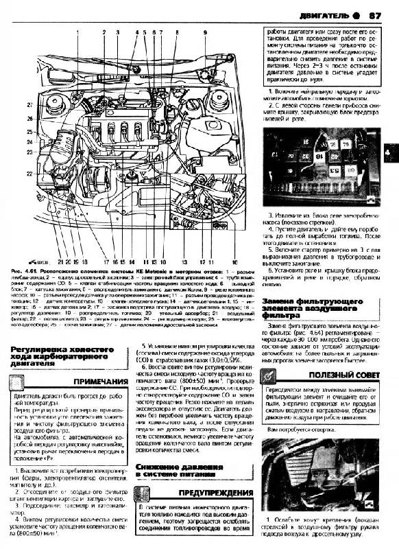 Иллюстрация 11 из 20 для Volkswagen Passat B3/B4. Руководство по эксплуатации, техническому обслуживанию и ремонту | Лабиринт - книги. Источник: Юта