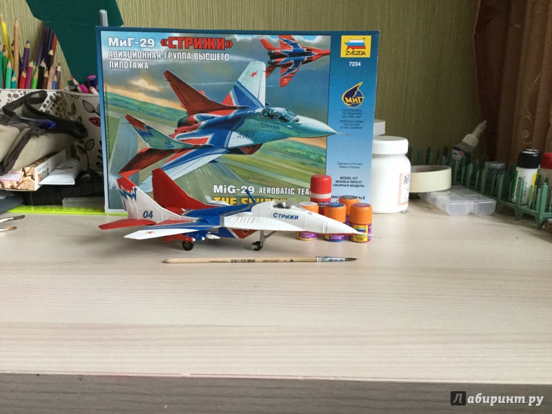 Иллюстрация 2 из 6 для Самолет "МиГ-29" авиагруппа высшего пилотажа "Стрижи" (7234П) | Лабиринт - игрушки. Источник: Пузанова  Юлия