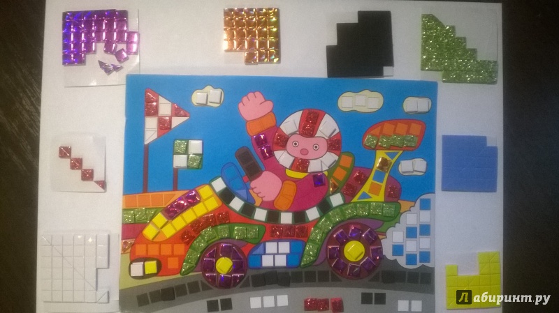 Иллюстрация 2 из 6 для Разноцветная мозаика "Спорткар" (2785) | Лабиринт - игрушки. Источник: Чужова  Екатерина