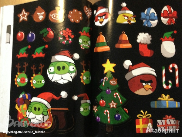 Иллюстрация 16 из 24 для Angry Birds. Снежная книга суперраскрасок. С наклейками | Лабиринт - книги. Источник: la-la-la-ba