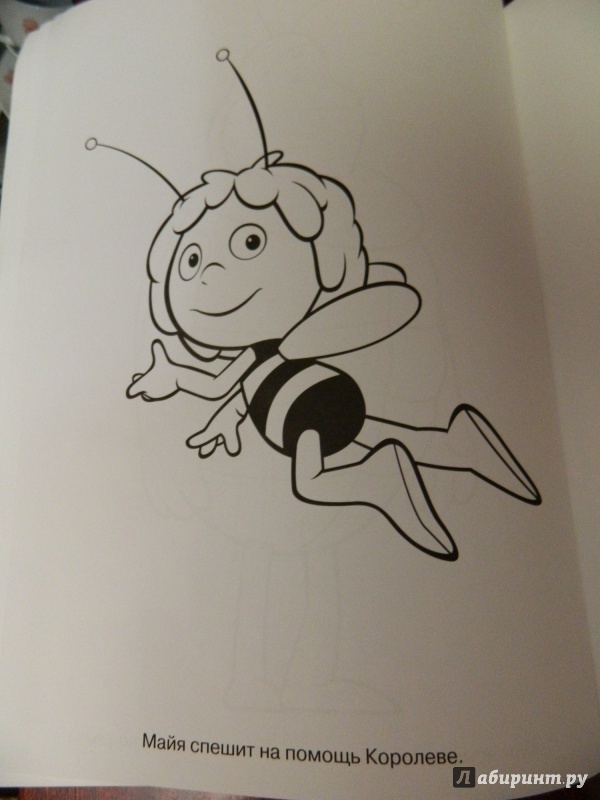 Иллюстрация 20 из 21 для Раскраска-люкс. Пчёлка Майя (№1507) | Лабиринт - книги. Источник: Светлячок:)