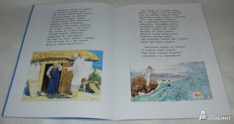 Иллюстрация 13 из 29 для Сказка о рыбаке и рыбке - Александр Пушкин | Лабиринт - книги. Источник: Книжный кот