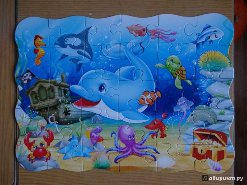 Иллюстрация 9 из 19 для Puzzle-30 contour. Подводные друзья | Лабиринт - игрушки. Источник: Iliy