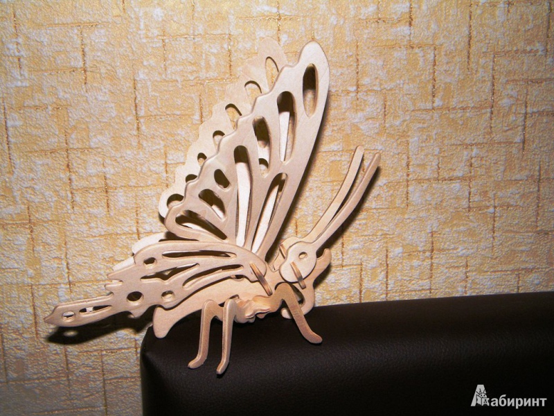Иллюстрация 3 из 8 для Бабочка. Сборная деревянная модель | Лабиринт - игрушки. Источник: Нюта
