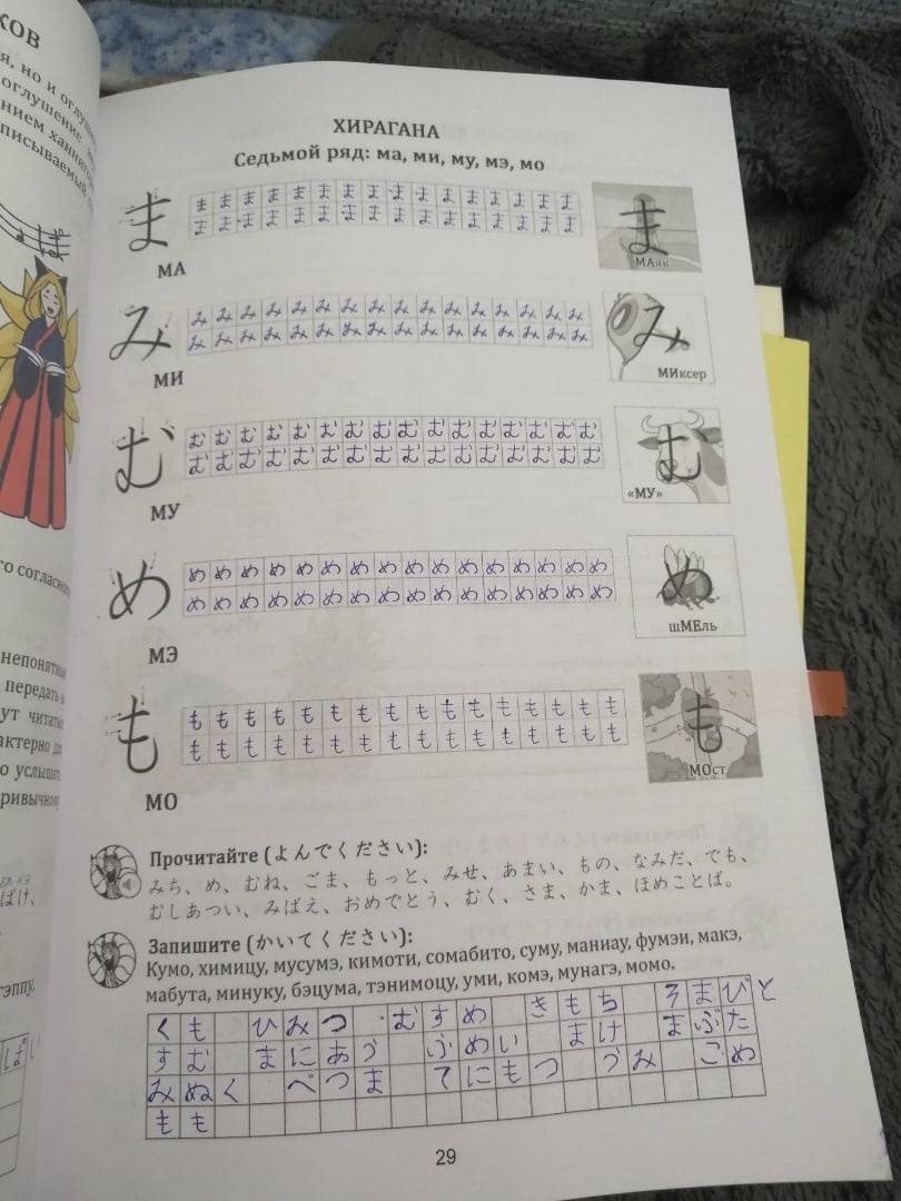Иллюстрация 75 из 204 для Японская азбука. Учебное пособие - Анна Буландо | Лабиринт - книги. Источник: Евгения Адушева