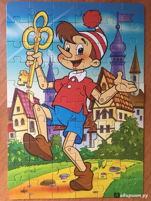 Иллюстрация 9 из 19 для Puzzle-60 "Золотой ключик" (81002) | Лабиринт - игрушки. Источник: Толчина  Мария Александровна
