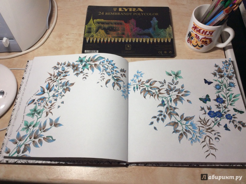 Иллюстрация 69 из 149 для Таинственный сад - Джоанна Бэсфорд | Лабиринт - книги. Источник: Лабиринт