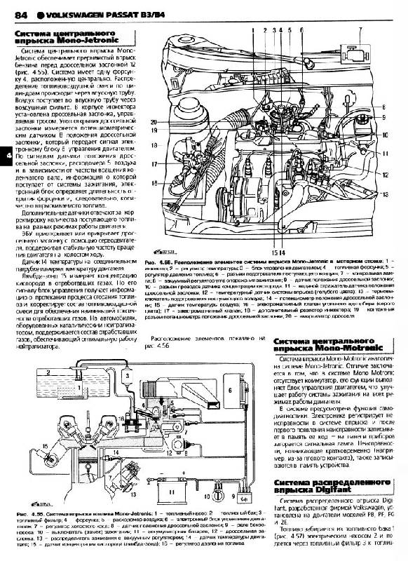 Иллюстрация 9 из 20 для Volkswagen Passat B3/B4. Руководство по эксплуатации, техническому обслуживанию и ремонту | Лабиринт - книги. Источник: Юта