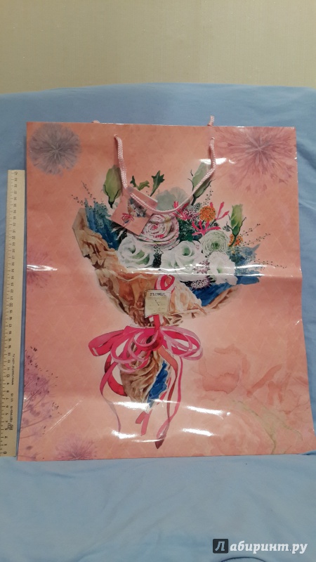 Иллюстрация 2 из 3 для Пакет бумажный "Весенний букет" 40.6*48.9*19 см (35980) | Лабиринт - сувениры. Источник: Аленна