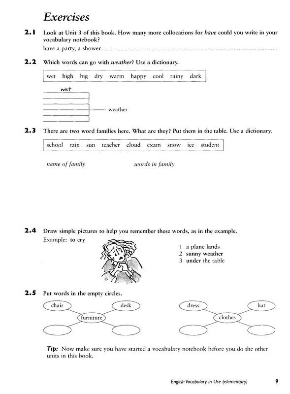 Иллюстрация 3 из 30 для English Vocabulary in Use: Elementary - McCarthy, O`Dell | Лабиринт - книги. Источник: Ялина