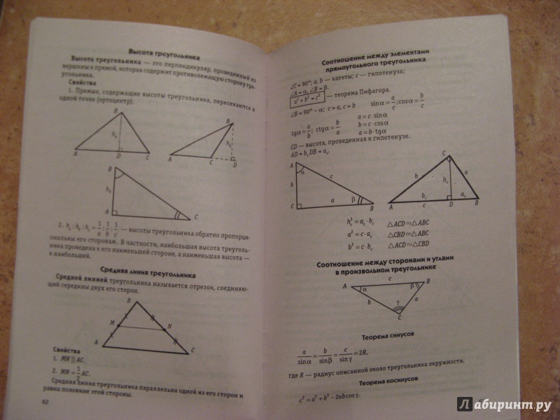 Иллюстрация 23 из 36 для Памятка по алгебре и геометрии - Светлана Белых | Лабиринт - книги. Источник: Ольга