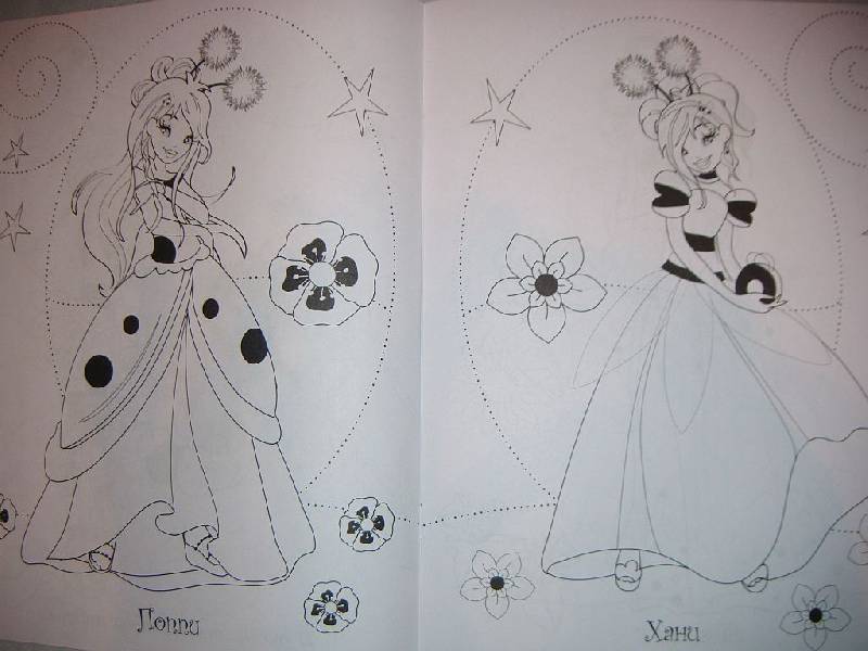 Иллюстрация 3 из 8 для Раскраска с наклейками "WINGS". Принцесса Лили | Лабиринт - книги. Источник: Iwolga