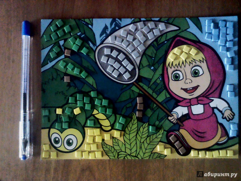 Иллюстрация 7 из 8 для Мозаика "Маша с бабочкой в подсолнухах" (0082013) | Лабиринт - игрушки. Источник: Evgenya Ya