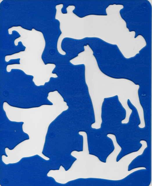 Иллюстрация 5 из 10 для Трафарет пластмассовый фигурный. Породы собак. В ассортименте | Лабиринт - игрушки. Источник: _Елена_