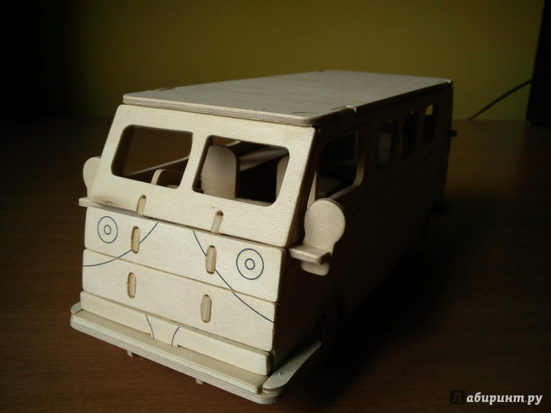 Иллюстрация 7 из 8 для Сборная деревянная модель "Автобус" (80002) | Лабиринт - игрушки. Источник: Данилов  Александр Сергеевич