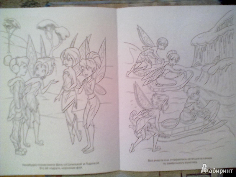 Иллюстрация 3 из 5 для Волшебная раскраска "Феи: Тайна зимнего леса" (№ 12186) | Лабиринт - книги. Источник: Кэт