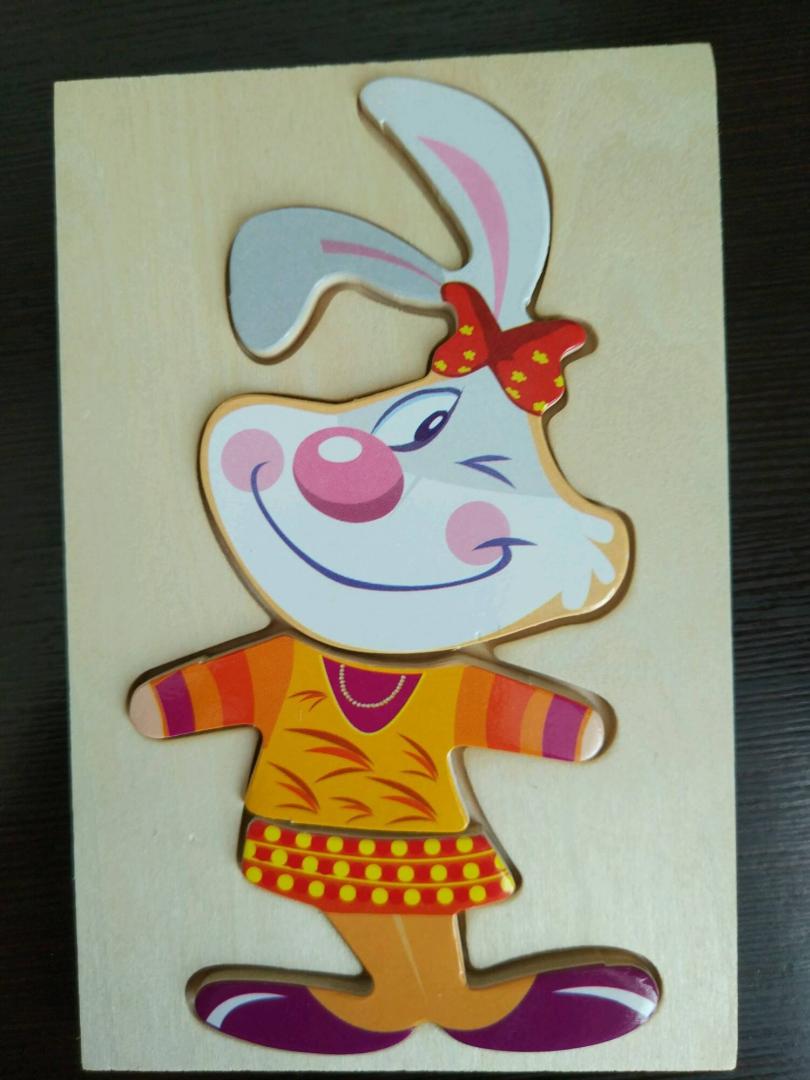 Иллюстрация 10 из 23 для Деревянный пазл "Кролик" (D181) | Лабиринт - игрушки. Источник: Лабиринт