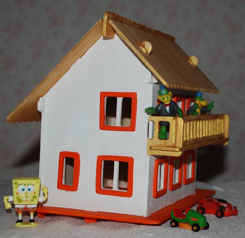 Иллюстрация 5 из 6 для Сборная модель "Деревянный домик" (PH065) | Лабиринт - игрушки. Источник: МаRUSя