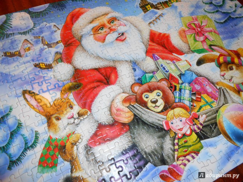 Иллюстрация 13 из 13 для Puzzle-500 "Санта Клаус" (B-51977) | Лабиринт - игрушки. Источник: Леан