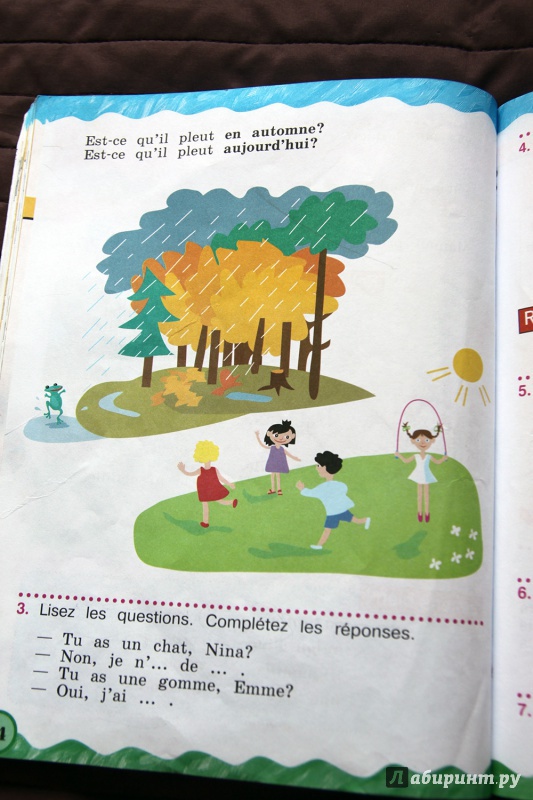 Иллюстрация 15 из 20 для Французский язык. 2 класс. Учебник. В 2-х частях. ФГОС - Касаткина, Белосельская | Лабиринт - книги. Источник: Vera Grey