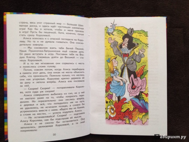 Иллюстрация 25 из 27 для Алиса в Зазеркалье - Льюис Кэрролл | Лабиринт - книги. Источник: Жаворонкова  Наталья