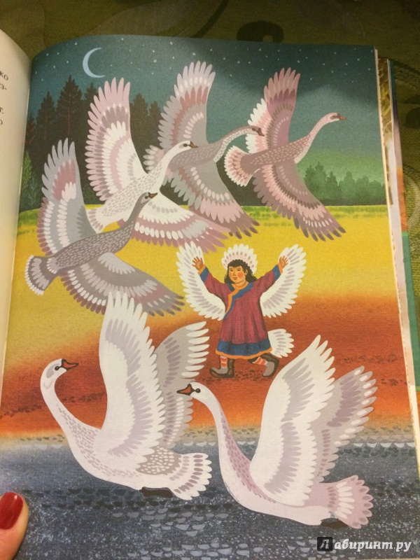Иллюстрация 34 из 50 для Девочка-лебедь и другие северные сказки | Лабиринт - книги. Источник: Ежова  Ирина Юрьевна