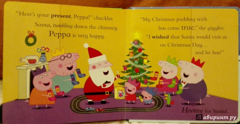 Иллюстрация 3 из 17 для Peppa Pig. Peppa's Christmas Wish (board bk) | Лабиринт - книги. Источник: Рыжкова Алина