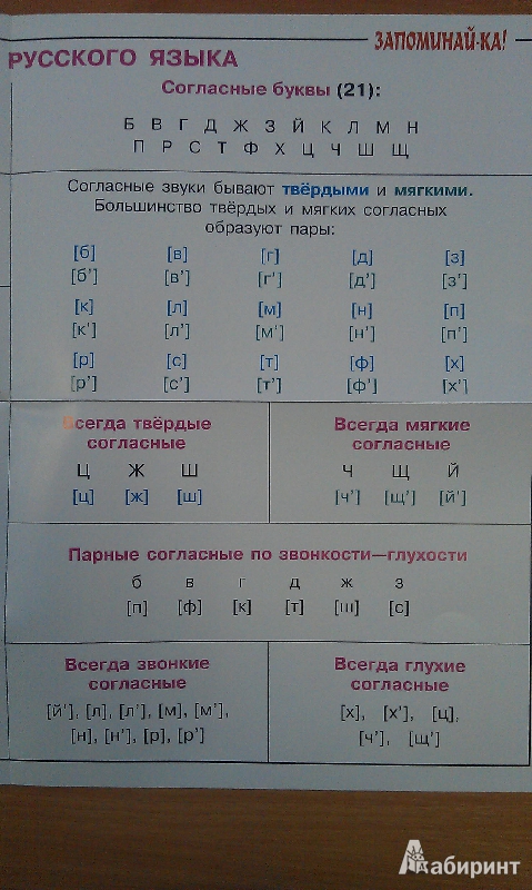 Иллюстрация 5 из 6 для Русский язык. Буквы и звуки. Таблица-плакат. Для учащихся 1-5 классов | Лабиринт - книги. Источник: Юнипе
