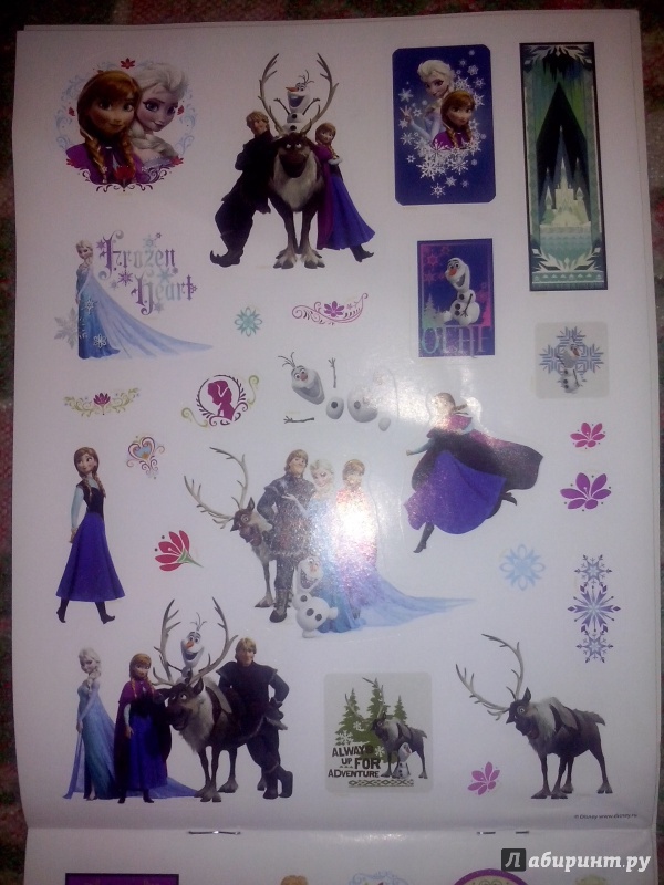 Иллюстрация 12 из 14 для 100 наклеек "Disney. Холодное сердце" | Лабиринт - книги. Источник: Олюсик