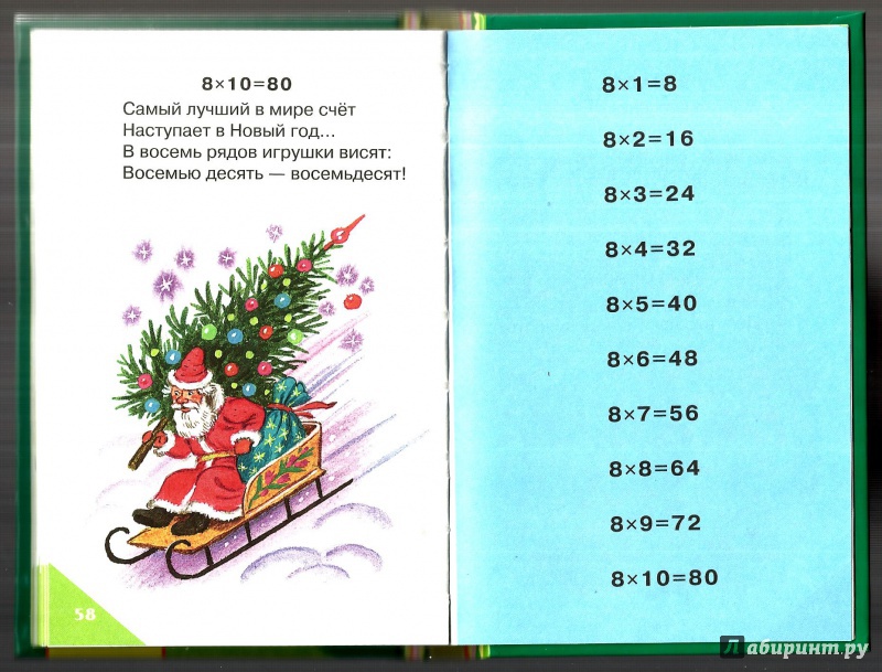 Иллюстрация 17 из 17 для Таблица умножения в стихах - Андрей Усачев | Лабиринт - книги. Источник: Ира Похвалит